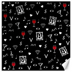 Party Pattern Canvas 16  X 16  by Valentinaart