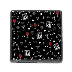 Party Pattern Memory Card Reader (square 5 Slot) by Valentinaart