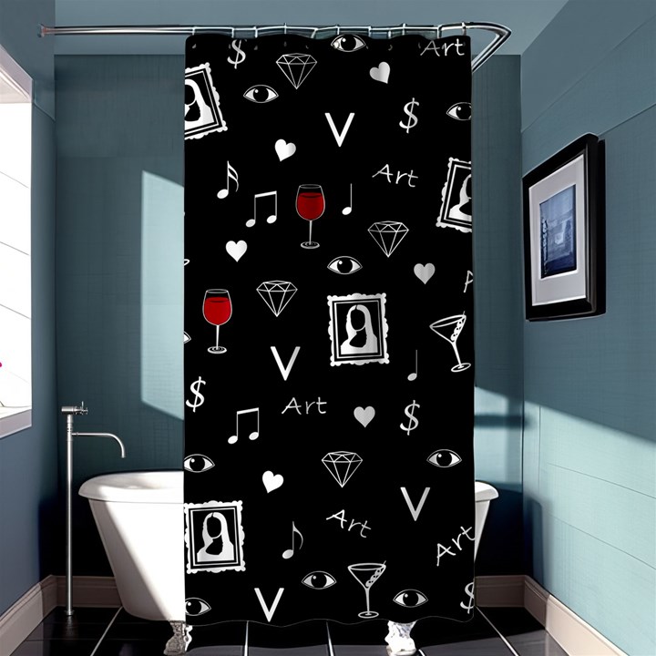 Party pattern Shower Curtain 36  x 72  (Stall) 