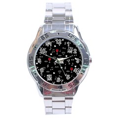 Party Pattern Stainless Steel Analogue Watch by Valentinaart