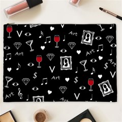 Party Pattern Cosmetic Bag (xxl) by Valentinaart