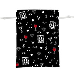 Party Pattern  Lightweight Drawstring Pouch (xl)