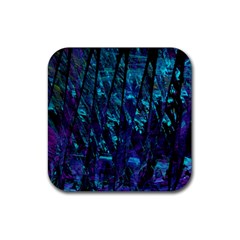 Who Broke The 80s Rubber Coaster (square)  by designsbyamerianna