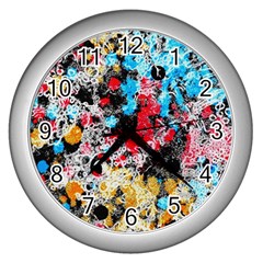 Paint Me Down 4 Wall Clock (silver) by impacteesstreetwearsix