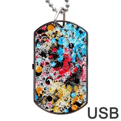 Paint Me Down 4 Dog Tag Usb Flash (two Sides)