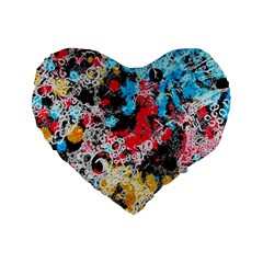 Paint Me Down 4 Standard 16  Premium Heart Shape Cushions by impacteesstreetwearsix