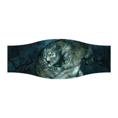 Aweome Troll With Skulls In The Night Stretchable Headband by FantasyWorld7