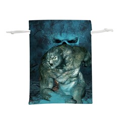 Aweome Troll With Skulls In The Night Lightweight Drawstring Pouch (s)