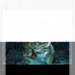 Aweome Troll With Skulls In The Night Rectangular Jigsaw Puzzl by FantasyWorld7