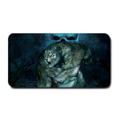 Aweome Troll With Skulls In The Night Medium Bar Mats by FantasyWorld7