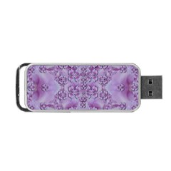 Baroque Fantasy Flowers Ornate Festive Portable Usb Flash (two Sides) by pepitasart