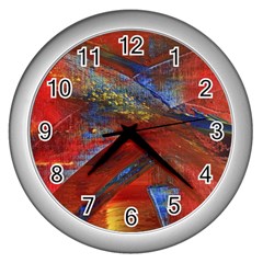 Electric Guitar Wall Clock (silver) by WILLBIRDWELL