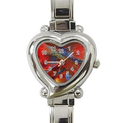 Electric Guitar Heart Italian Charm Watch by WILLBIRDWELL