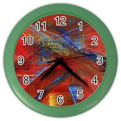 Electric Guitar Color Wall Clock by WILLBIRDWELL