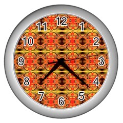 Ml 193 Wall Clock (silver) by ArtworkByPatrick