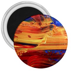 Rainbow Waves 3  Magnets by WILLBIRDWELL