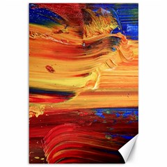 Rainbow Waves Canvas 12  X 18  by WILLBIRDWELL