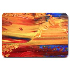 Rainbow Waves Large Doormat  by WILLBIRDWELL