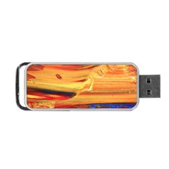 Rainbow Waves Portable Usb Flash (one Side) by WILLBIRDWELL