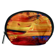 Rainbow Waves Accessory Pouch (medium) by WILLBIRDWELL