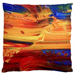 Rainbow Waves Standard Flano Cushion Case (two Sides) by WILLBIRDWELL