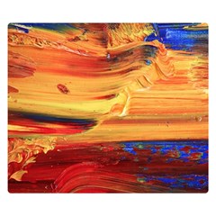 Rainbow Waves Double Sided Flano Blanket (small)  by WILLBIRDWELL