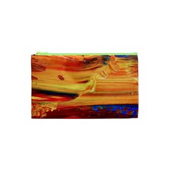 Rainbow Waves Cosmetic Bag (xs) by WILLBIRDWELL