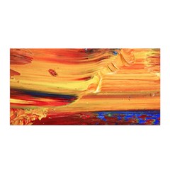 Rainbow Waves Satin Wrap by WILLBIRDWELL