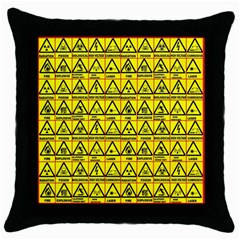 Emergency Throw Pillow Case (black) by ArtworkByPatrick