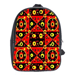 Abp1 Rby 1 School Bag (large) by ArtworkByPatrick