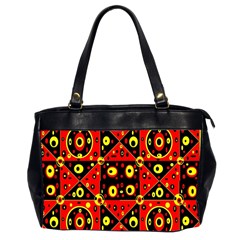 Abp1 Rby 1 Oversize Office Handbag (2 Sides) by ArtworkByPatrick