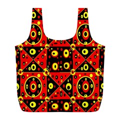 Abp1 Rby 1 Full Print Recycle Bag (l) by ArtworkByPatrick