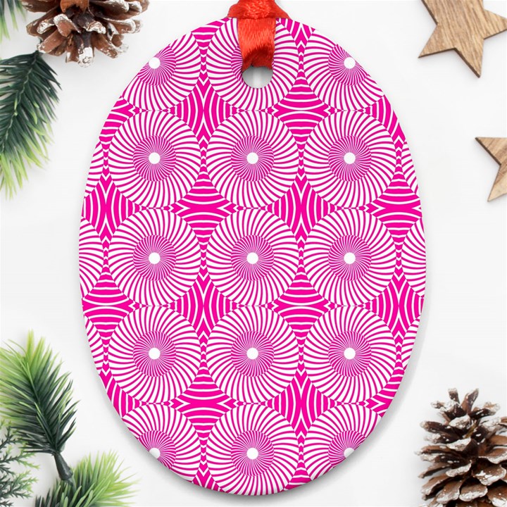 Fashionista Stripes 11 Ornament (Oval)