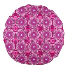 Fashionista Stripes 11 Large 18  Premium Flano Round Cushions