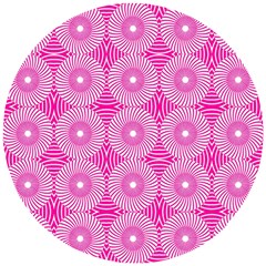 Fashionista Stripes 11 Wooden Puzzle Round by impacteesstreetwearsix