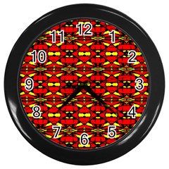 Abp Rby 6 Wall Clock (black) by ArtworkByPatrick