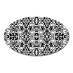 Bw 14 Oval Magnet by ArtworkByPatrick