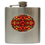 Hs Rby 6 Hip Flask (6 oz) Front