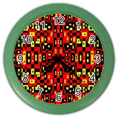 Hs Rby 6 Color Wall Clock by ArtworkByPatrick