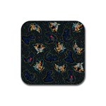 king and queen Rubber Square Coaster (4 pack)  Front