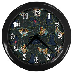 King And Queen Wall Clock (black) by Mezalola