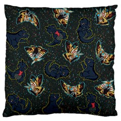 King And Queen Large Flano Cushion Case (one Side) by Mezalola