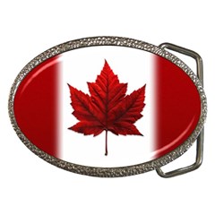 Canada Flag Souvenirs Belt Buckle (oval) by CanadaSouvenirs