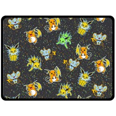 Electric Love  Fleece Blanket (large)  by Mezalola