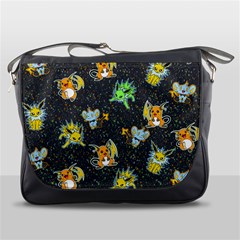 Electric Love  Messenger Bag by Mezalola