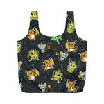 Electric love  Full Print Recycle Bag (M) Front