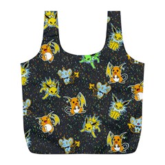 Electric Love  Full Print Recycle Bag (l) by Mezalola