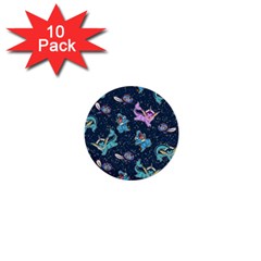 Water Type 1  Mini Buttons (10 Pack)  by Mezalola