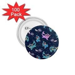 Water Type 1 75  Buttons (100 Pack)  by Mezalola