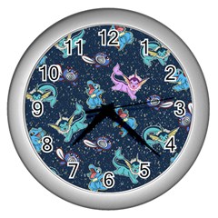 Water Type Wall Clock (silver) by Mezalola